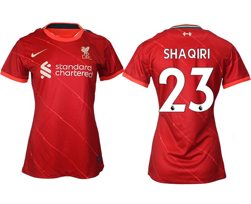 Women 2021-2022 Club Liverpool home aaa version red #23 Soccer Jerseys->women soccer jersey->Women Jersey
